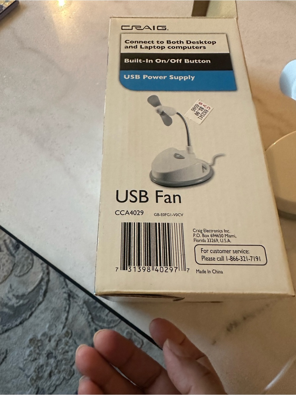 USB Fan - White